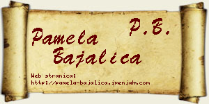 Pamela Bajalica vizit kartica